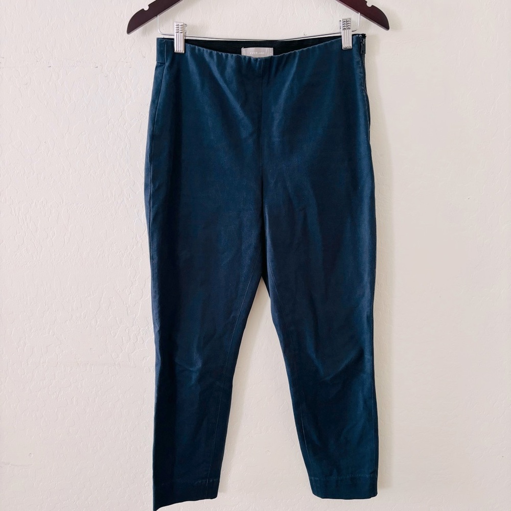 Everlane Midnight Blue women’s‎ Trousers Pants Size 6 Elastic Waistband Slim Fit